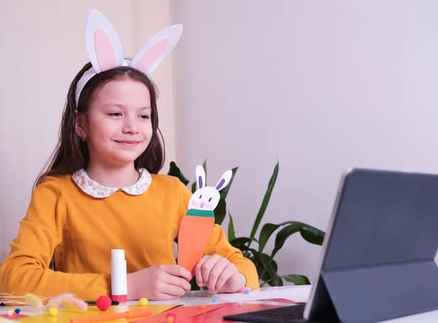 Children can create Easter bunnies with help for artist Lucie Maycock. Photo by Shutterstock.