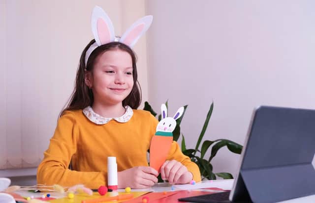 Children can create Easter bunnies with help for artist Lucie Maycock. Photo by Shutterstock.
