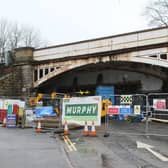 The current road closure and rail bridge works in Whaley Bridge