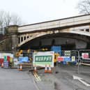 The current road closure and rail bridge works in Whaley Bridge