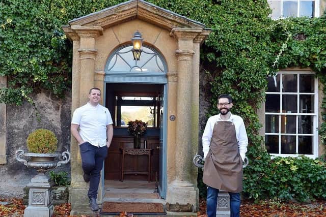 Tom Lawson and Alistair Myers, owners of the Riverside House Hotel at Ashford-in-the-Water.