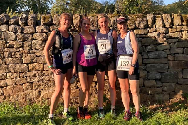 Buxton runners at the Hobs Hurst's fell race.