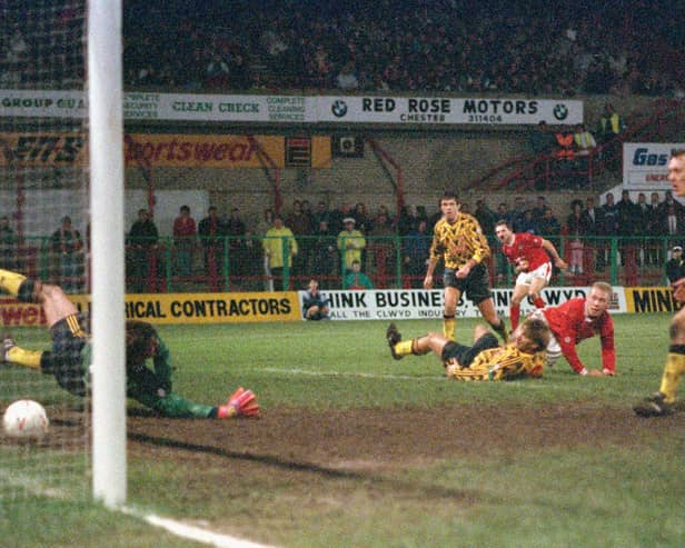 Arsenal were favourites for the 1991/92 FA Cup and were expected to easily roll over Wrexham. But they slipped to a 2-1 defeat after the Welsh side scored twice in the final nine minutes,