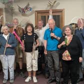 Members of the Ensemble (left to right) Duncan Toms, Ann Newton, Richard Moss, Lorna Green, Adam Lewin, Tim Ward, Julia Harding and Bob Crawshaw
