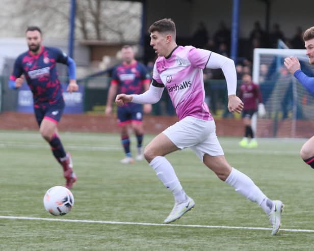 Tommy Elliott - winning goal against the Linnets.
