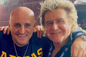 John Parr, of St Elmo's Fire fame (right) with producer of Eternal Love Steve Steinman