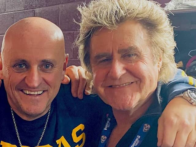 John Parr, of St Elmo's Fire fame (right) with producer of Eternal Love Steve Steinman