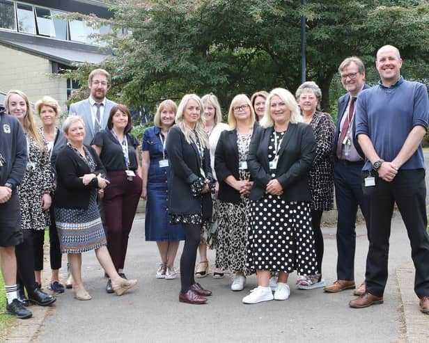 The Buxton Community School pastoral team who are up for a major award