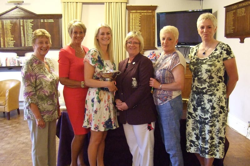 Members of Buxton & High Peak Golf Club enjoy a lady captain's prize-winners day back in 2013.