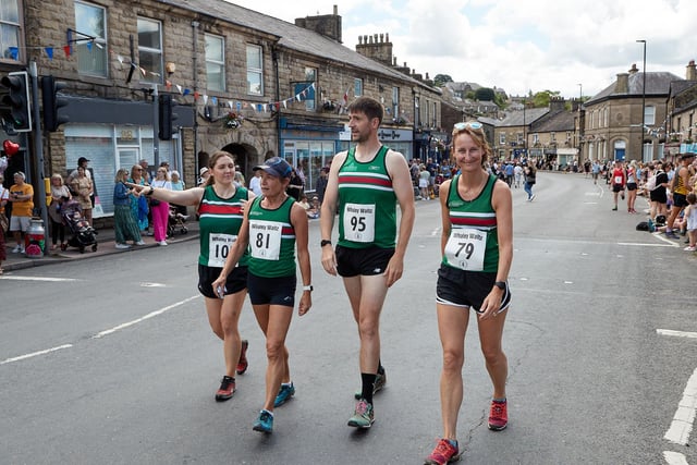 Some of the runners taking part in the Whaley Waltz run. Pic Peter Cull Photography