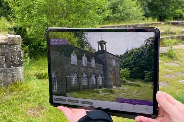 People should download the Errwood Hall app to their mobile devices before visiting the site.