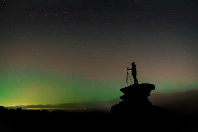 The stunning northern lights were visible over Derbyshire. Photo: Rod Kirkpatrick/F Stop Press