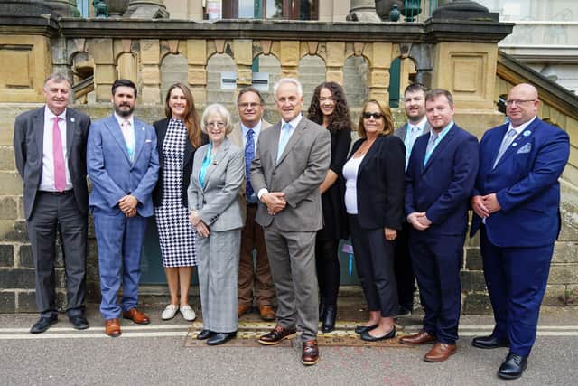 Reform Derbyshire County Council Cabinet members with leader Cllr Alan Graves.