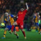 Lindon Meikle was part of the Mansfield Town team which pushed Liverpool all the way in the FA Cup third round in 2013. (Photo by Clive Mason/Getty Images)