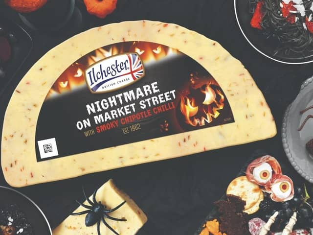 Nightmare on Market Street Cheddar with smoky chipotle chilli.