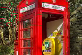 A stock photo of a defibrillator in Hayfield, High Peak.