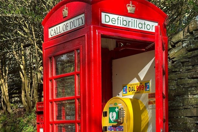 A stock photo of a defibrillator in Hayfield, High Peak.