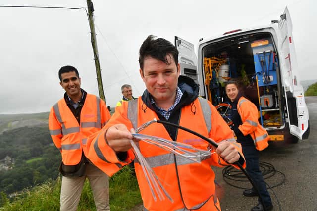 Robert Largan MP was given a tour of Openreach’s broadband network.