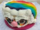 The traditional image of Father Christmas gets treated to a sweet colourful makeover