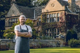 Head chef Nathan Wall at Baslow Hall.