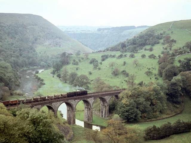 The line carried passengers and freight through the heart of the Peak District National Park from 1867 to 1968.