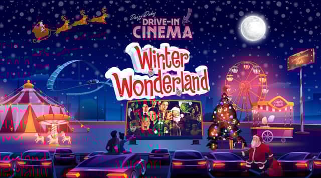 Drive-in cinema at FlyDSA Arena, Sheffield.