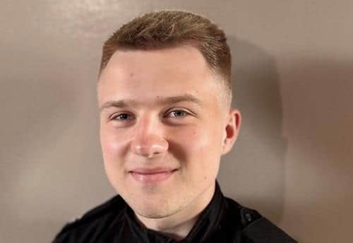 PC Mathew Thomas waded into the frigid water of Ladybower Reservoir in December last year