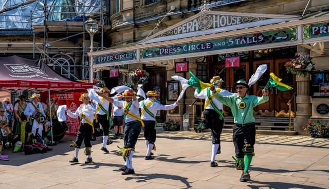 The Buxton Day of Dance returned to the town and was organised by Chapel Morris Dancers pictured. Picture David Dukesell