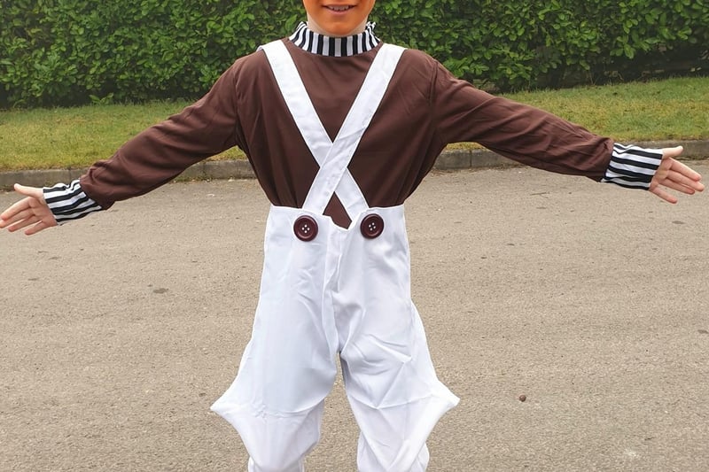 Ted as an Oompa Loompa. Photo Holly Howe