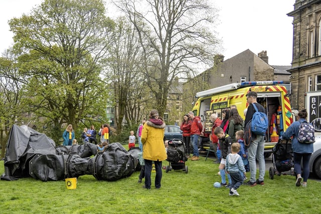 Cave rescuers gave a demonstration during Buxton's Spring Fair. Picture David Dukesell