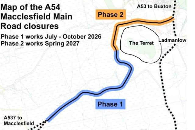 Derbyshire County Council will be shutting the A54 Macclesfield Main Road, known as the Cat and Fiddle, for 14 weeks as they make ‘major improvements’.