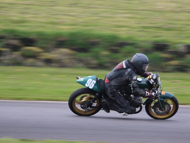 Chris Kent on track at round two in Pembrey.