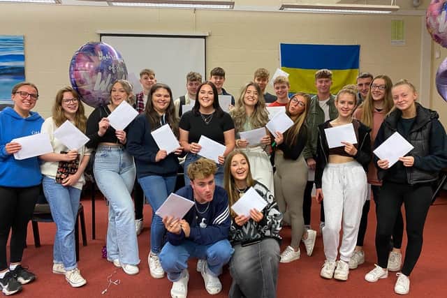 Buxton Community School students celebrate their A level results