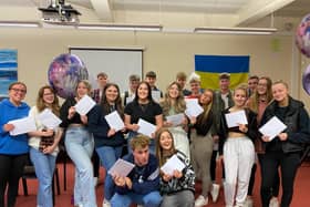 Buxton Community School students celebrate their A level results