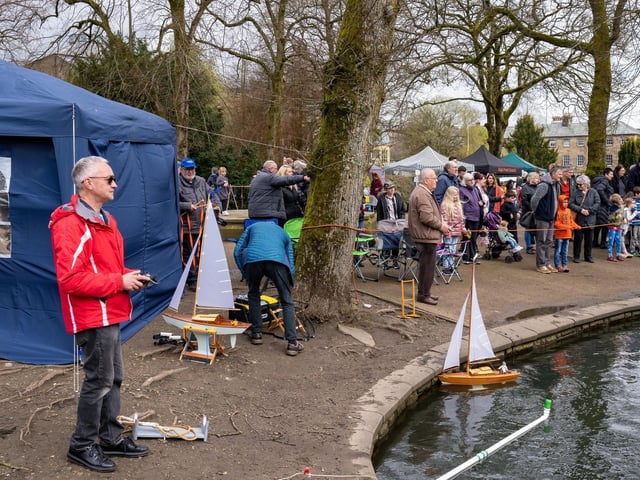Buxton Model Boat Club put on a display during Spring Fair. Pic David Dukesell