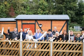 A new Changing Place Toilet (CPT) and changing facility has opened at Millers Dale car park, next to