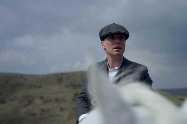 Tommy Shelby’s suit is up for auction to raise funds for The Christie. Photo submitted