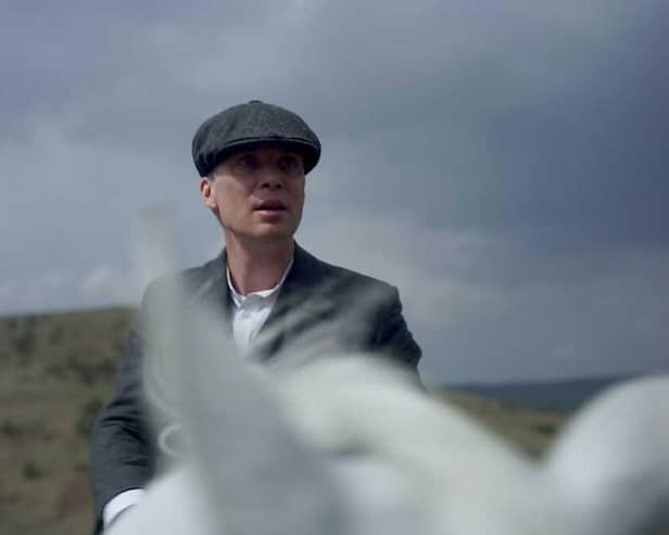 Tommy Shelby’s suit is up for auction to raise funds for The Christie. Photo submitted