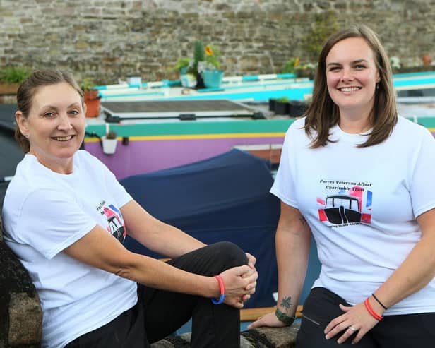 Tiffany Ives and Teresa Harding are raising money for a veterans charity. Photo Jason Chadwick