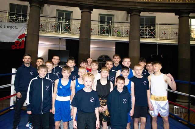 Buxton's boxers are pictured at the club's recent show.