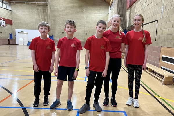 The five High Peak AC youngsters selected for Derbyshire duty.