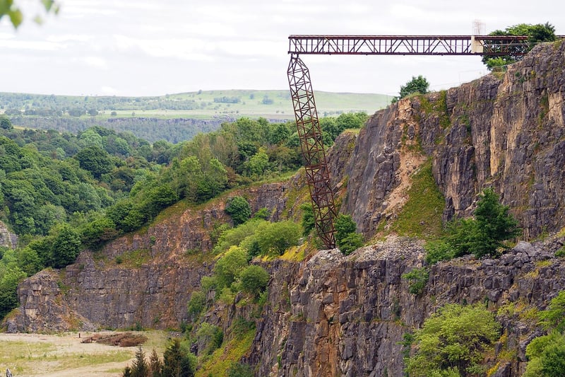 When will the train go over the edge?