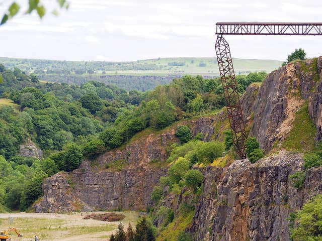 When will the train go over the edge?