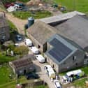 Police forensics at the scene of the shooting near Whaley Bridge
