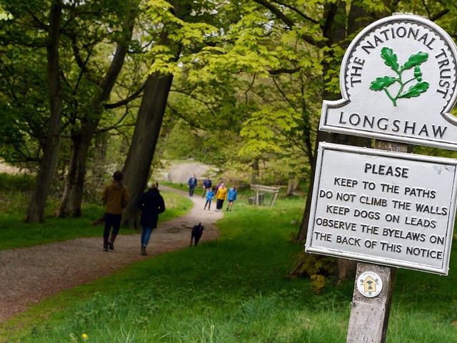 The Longshaw Estate is a perfect place for a relaxed stroll amid scenic surroundings.