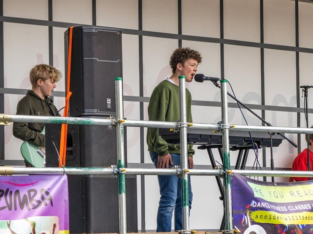 The Developers playing to The Slopes on Spring Fair day. Pic David Duksell