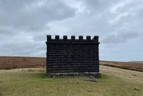 The dark structure on the moorland