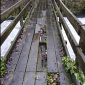 The bridge has been condemned for several years. 
Credit: Peak District National Park Authority