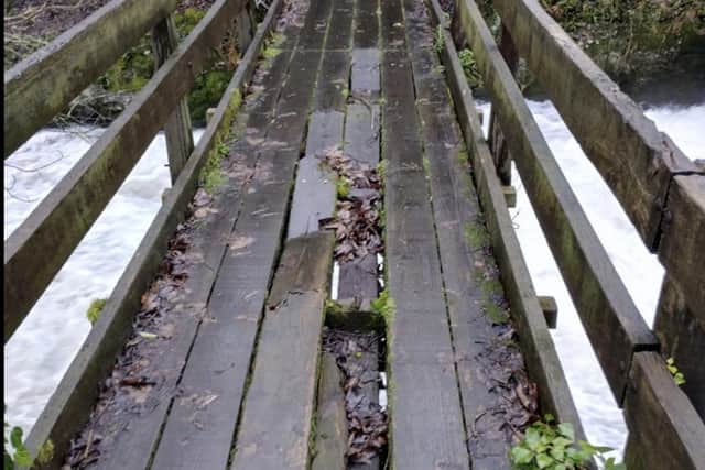 The bridge has been condemned for several years.
Credit: Peak District National Park Authority