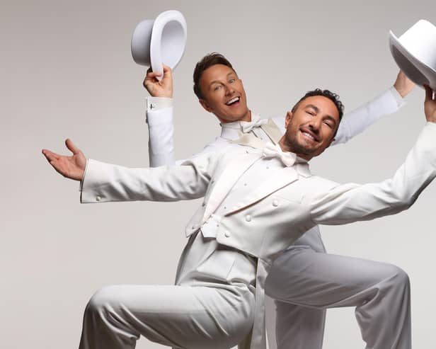 Ian Waite and Vincent Simone will tip their hats to Hollywood classics and Broadway musicals in their latest show The Ballroom Boys: Act Two.
